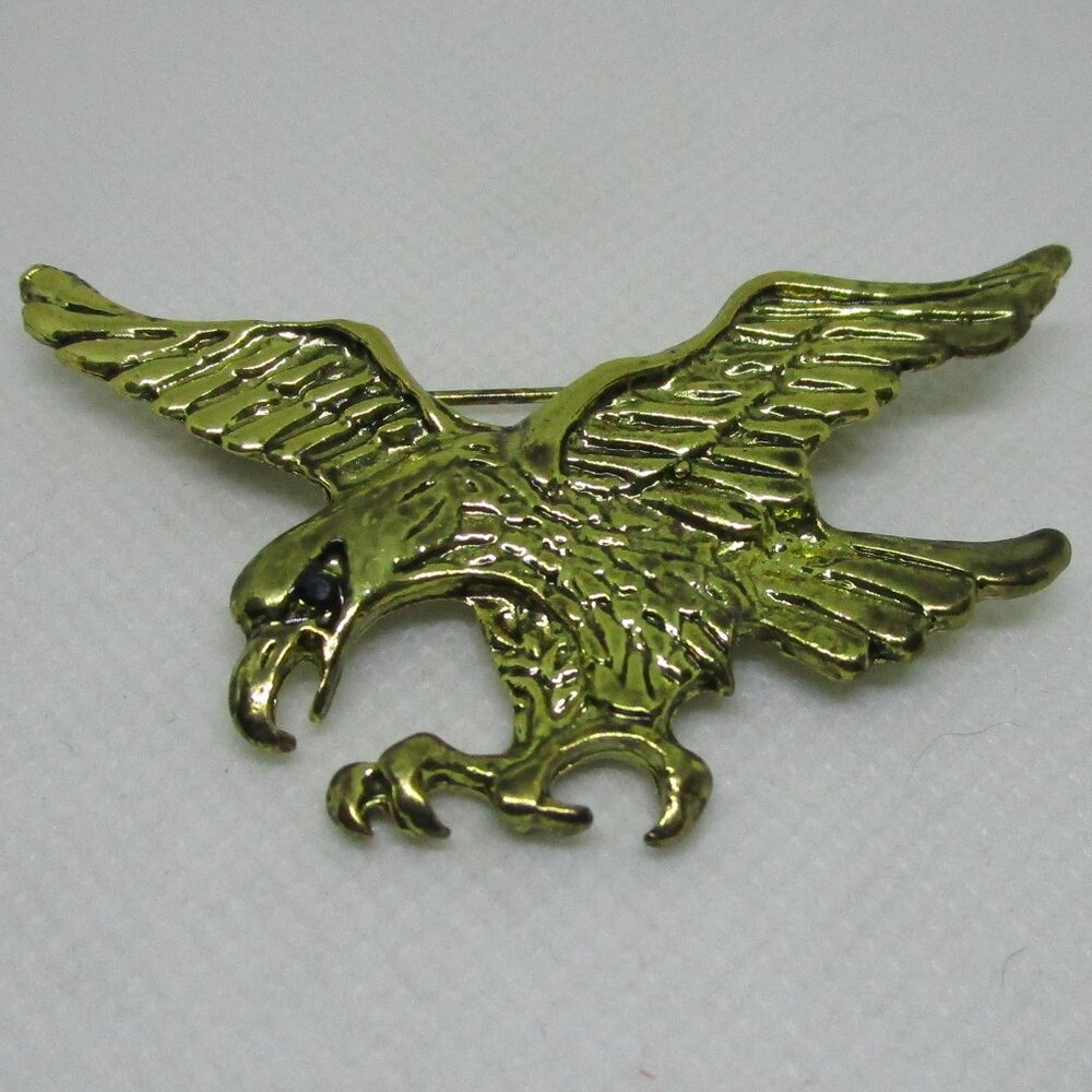 Golden Eagle Brooch Pin